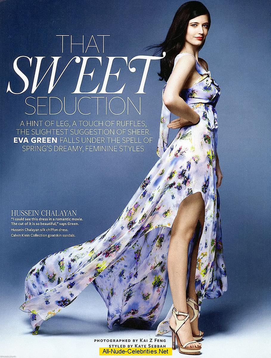 Eva Green sexy posing scans from magazines